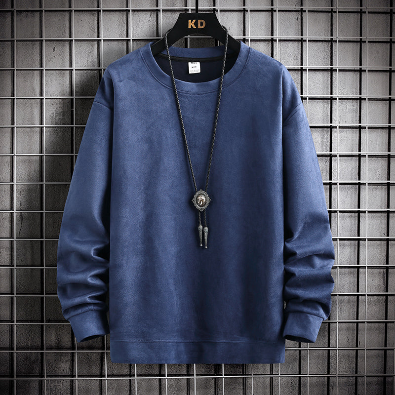 Suede Sweater Men's Spring And Autumn New American Style