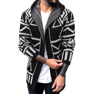 Sweater Mid-length Jacquard Sweater Coat